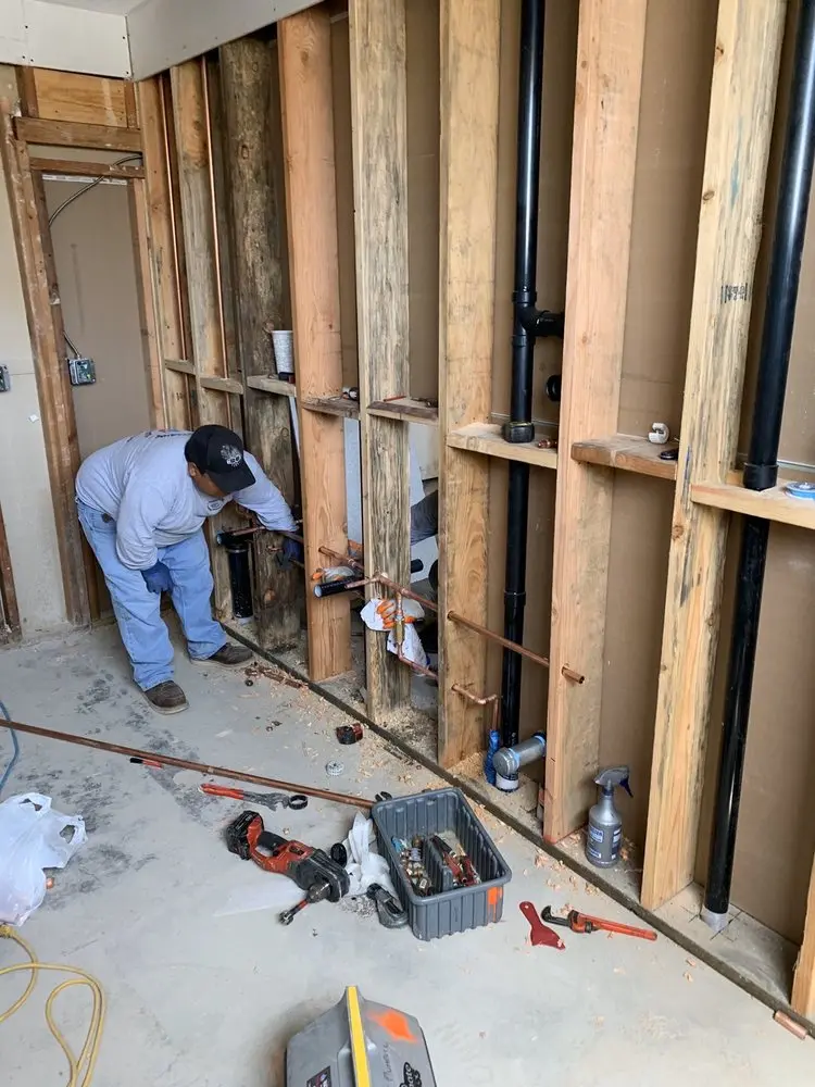 Commercial rough-in plumbing for Water Heater Replacement in Manville